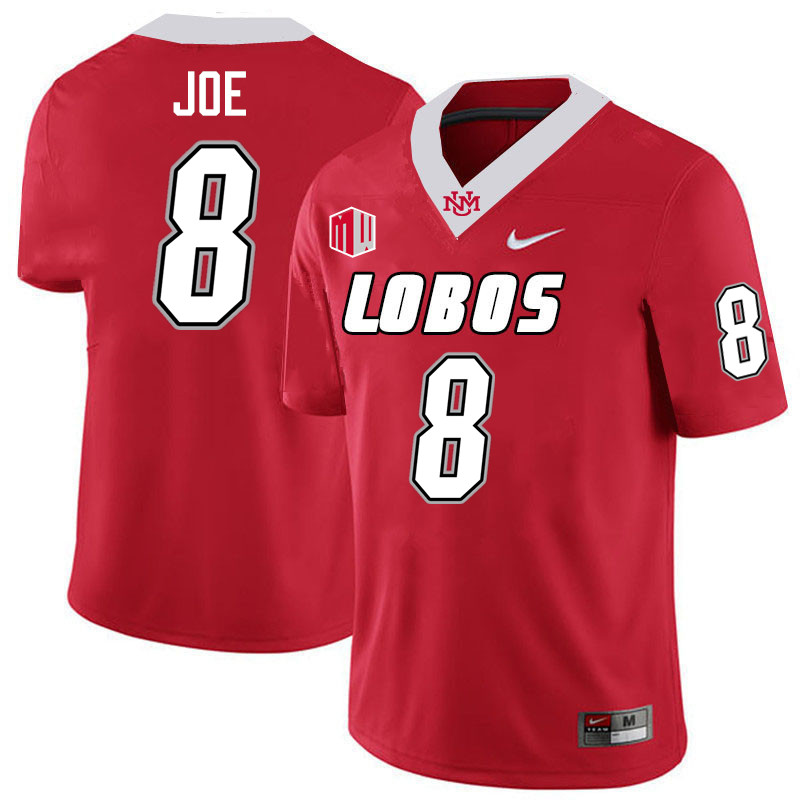 Chris Joe UNM Lobos Jersey,New Mexico Lobos Football Jersey,Uniforms-Red